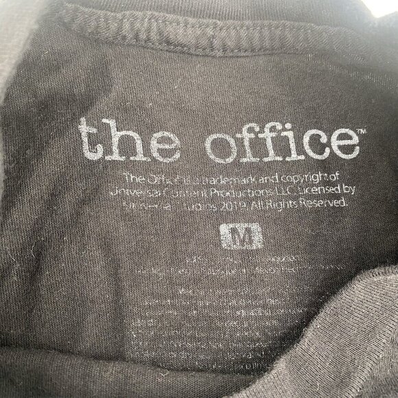 The Office Michael Scott Cropped T-Shirt Size M Boxy Rolled Hem - Picture 7 of 7